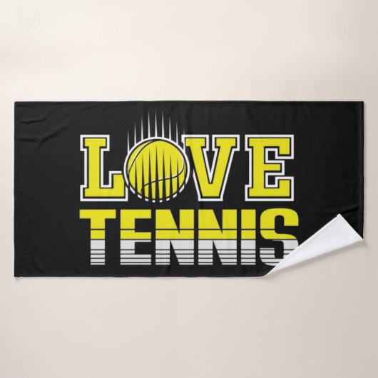 Love Tennis Bath Towel Badhanddoek (Badhanddoek)