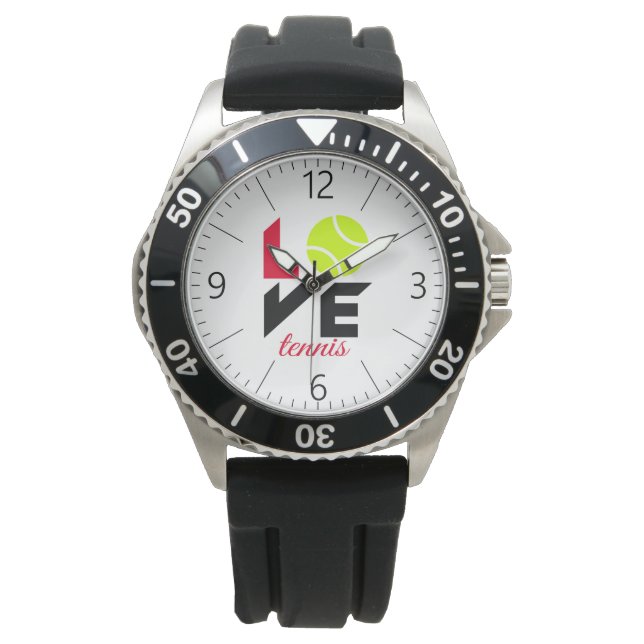 Love tennis horloge (Voorkant)