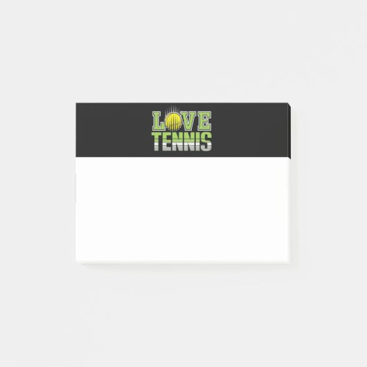 Love Tennis Post-it Notes (Devant)