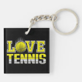 Love Tennis Sleutelhanger (Achterkant)