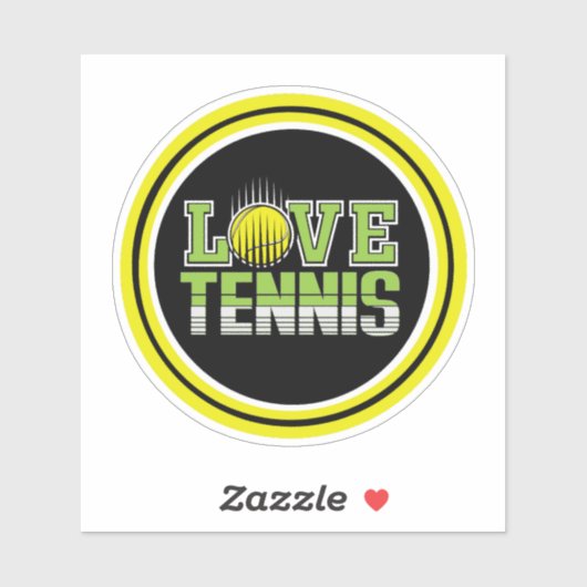 Love Tennis Sticker (Vel)