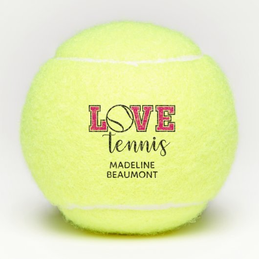 Love Tennis Tennisballen (Voorkant)