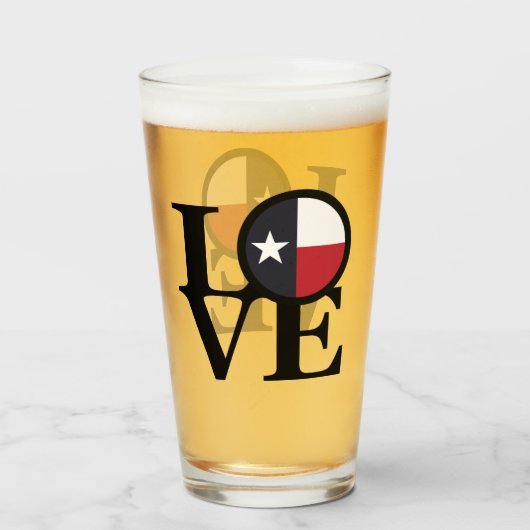LOVE Texas Glas (Voorkant gevuld)