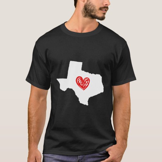 Love Texas Heart Sweat - shirt à capuche (Devant)