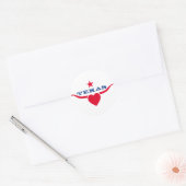 Love Texas Ronde Sticker (Envelop)