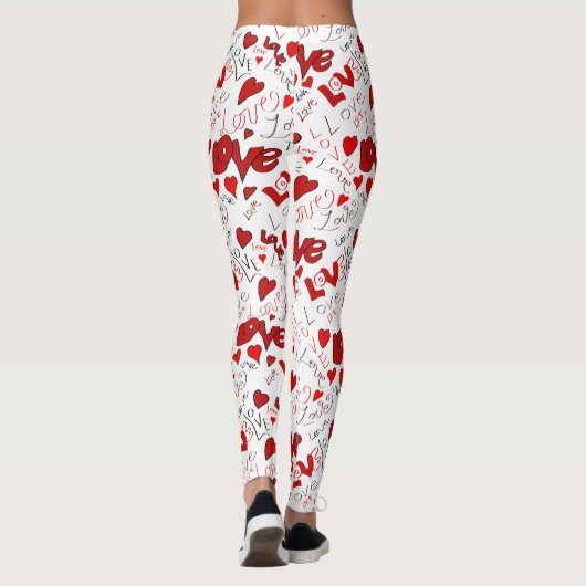 Love Text Art Leggings (Dos)