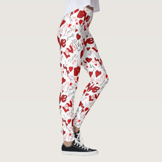 Love Text Art Leggings (Droite)