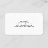 Love Text Bold Block Font Waterverf Visitekaartje (Achterkant)