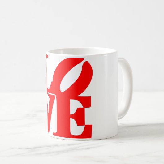 Love Text Coffee Mug (Devant droit)
