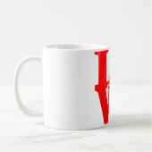 Love Text Coffee Mug (Gauche)
