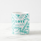 Love Text Coffee Mug Choisir la couleur (Centre)