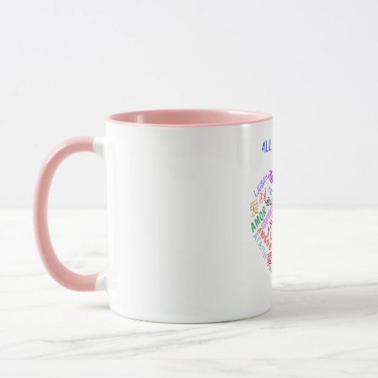Love Text Coffee Mugs (Gauche)
