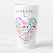 Love Text Latte Mug (Devant)