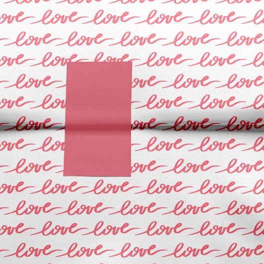 Love Text Pattern roze Valentijnsdag Tissuepapier
