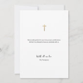 Love & Thanks Baby Baptism Photo Collage Grid Bedankkaart (Achterkant)