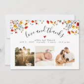 Love&Thanks Fleur sauvage 3 Photo Baby Merci (Devant)