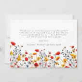 Love&Thanks Fleur sauvage 3 Photo Baby Merci (Dos)