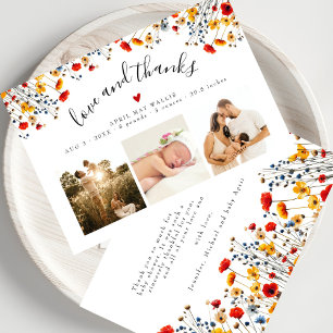 Love&Thanks Fleur sauvage 3 Photo Baby Merci