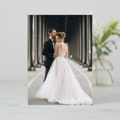 Love & Thanks Gold Foil Mariage Carte de remerciem (Debout devant)