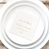 Love & Thanks Monogram Mariage Date Party Cocktail