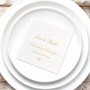 Love & Thanks Monogram Mariage Date Party Cocktail