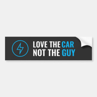 Love the Car, Not the Guy Regret Tesla Car Sticker