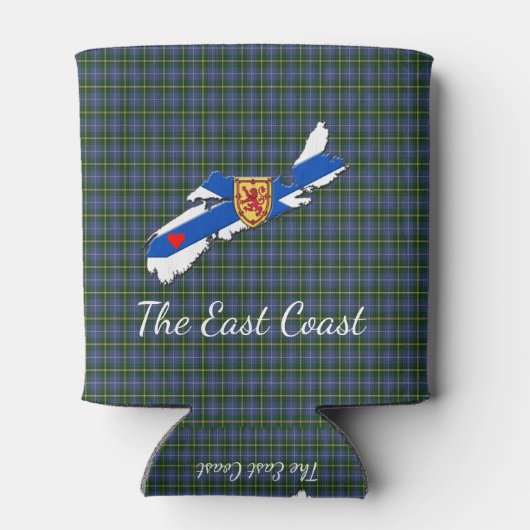 Love The East Coast Heart N.S.tartan koelbox Blikjeskoeler (Achterkant)