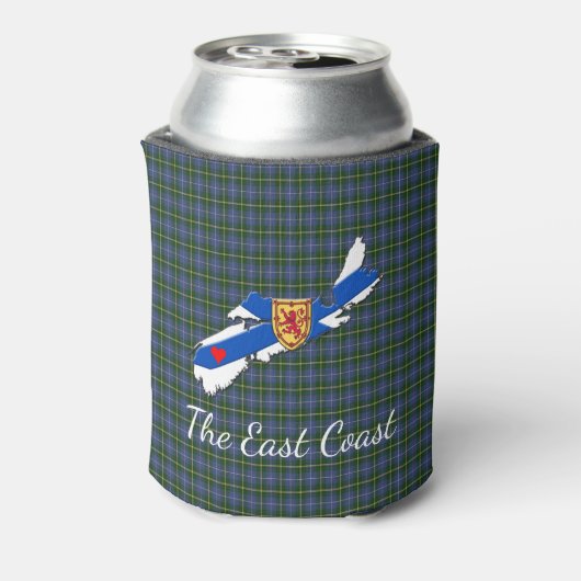 Love The East Coast Heart N.S.tartan koelbox Blikjeskoeler (Blikje Achterkant)