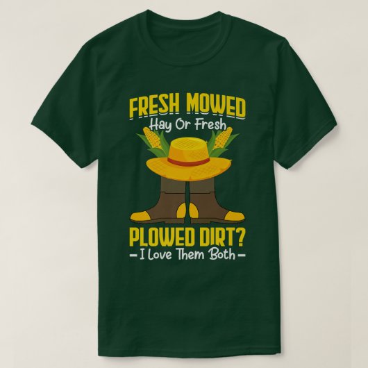 Love The Fresh Mowed Hay Fun Farming Farmer Tracto T-shirt (Design voorkant)