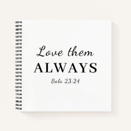 Love Them Anyway Christian Scripture Design Notitieboek