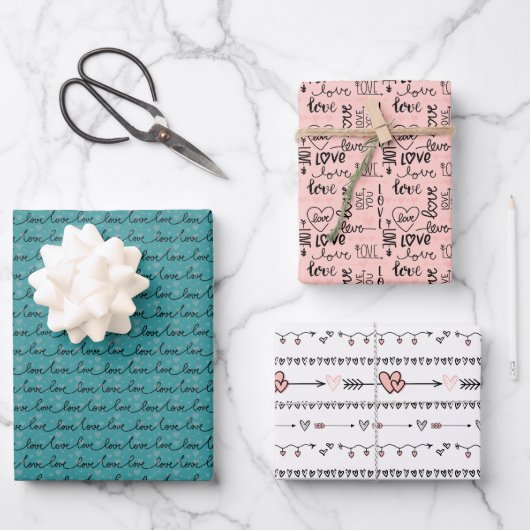 Love Theme Wrapper Papier (Recto)