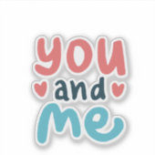 Love-Themed Sticker for iPad Cover (Voorkant)