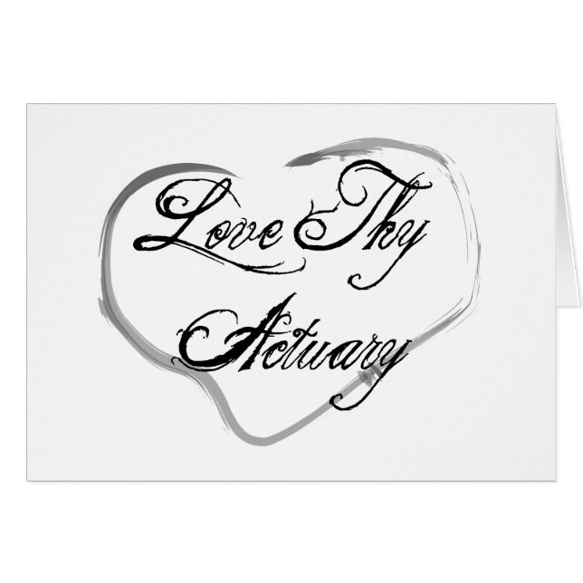 Love Thy Actuary (Voorkant Horizontaal)