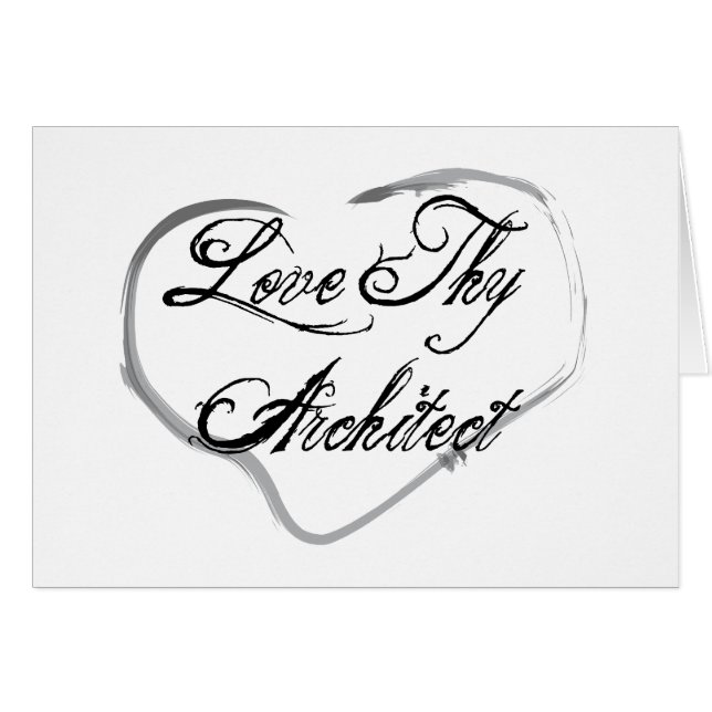 Love Thy Architect (Voorkant Horizontaal)