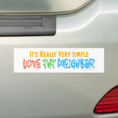 Love Thy Bour Bumpersticker (Op auto)