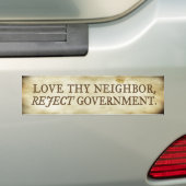 Love Thy Bumpersticker (Op auto)