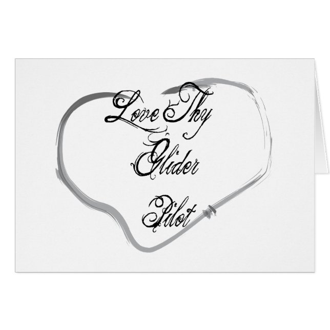 Love Thy Glider Pilot (Voorkant Horizontaal)