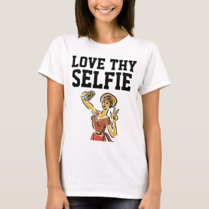 LOVE THY SELFIE Vrouwen grappig T-shirt & sweatshi