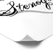 Love Thy Stenographer Poster (Hoek)