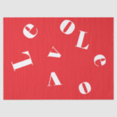 "Love" Tissue paper Tissuepapier (Voorkant)