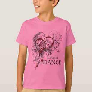 Love to Dance Kinder T-shirt (aanpasbaar)