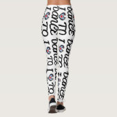Love To Dance Yoga Gym Exercice Leggings Pantalons (Dos)