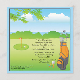 Love to Golf Invitation Kaart