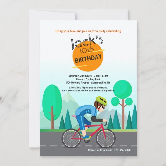 Love to Ride Invitation Kaart (Voorkant)