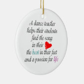 Love to Teach Dance  Ornament (Rechts)