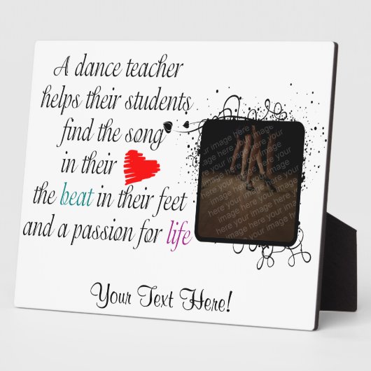 Love to Teach Dance Plaque (Côté)