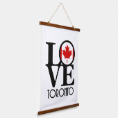 LOVE Toronto Hangend Wandkleed (Gebogen)
