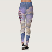 Love Tree Branches avec Red Hearts Leggings (Dos)