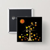 Love Tree Button (Voorkant /achterkant)