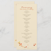 Love Tree Hearts huwelijksprogramma Programma (Voorkant / Achterkant)